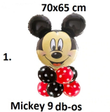 Mickey 9 darabos lufi szett figura