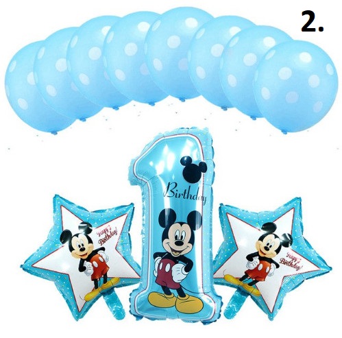 Mickey 11 darabos lufi szett / Első szülinap/