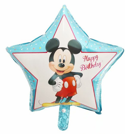 Mickey csillag fólia lufi 